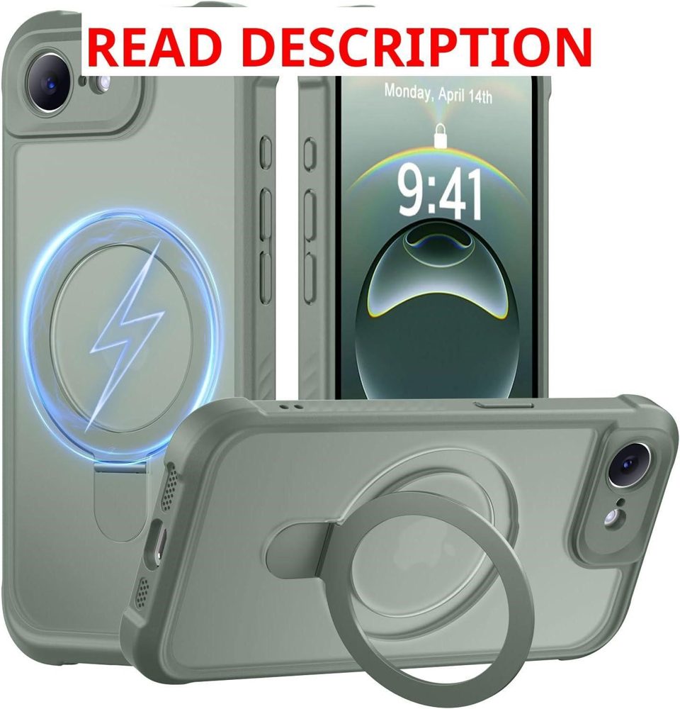 MOCCA iPhone 17e Case with Stand Calke Green