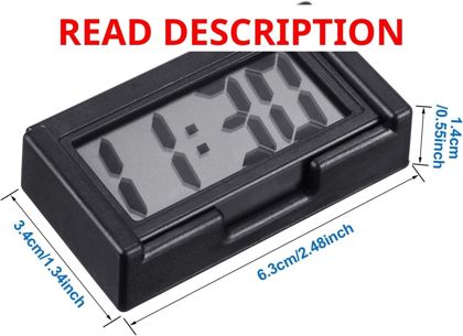 Frienda 2-Pcs Mini Digital Clock Sticker Black