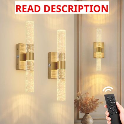 20000mAh Battery Sconce Set 2 3CCT 3000K
