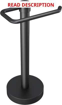 YUMORE Hand Towel Holder Stand Matte Black