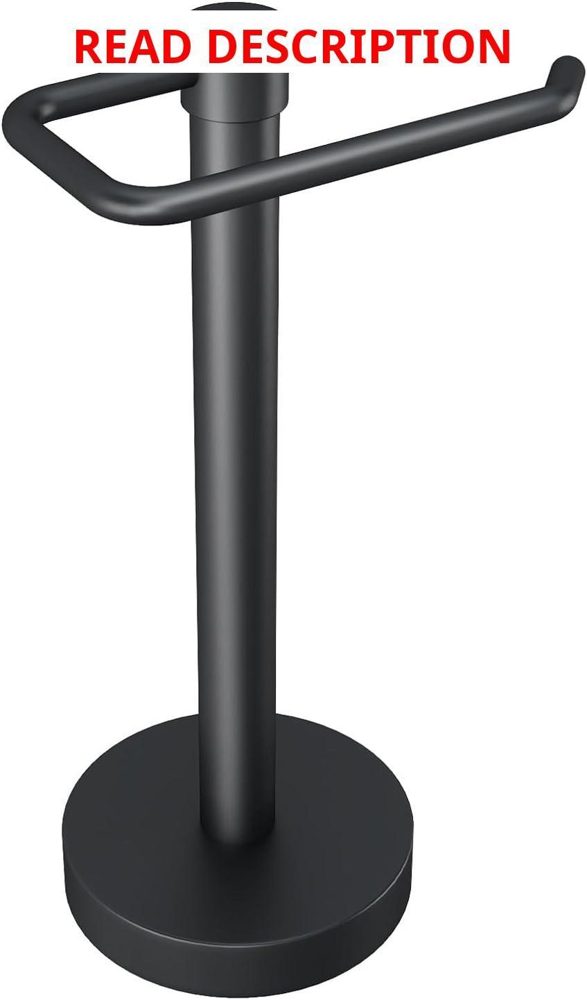 YUMORE Hand Towel Holder Stand Matte Black