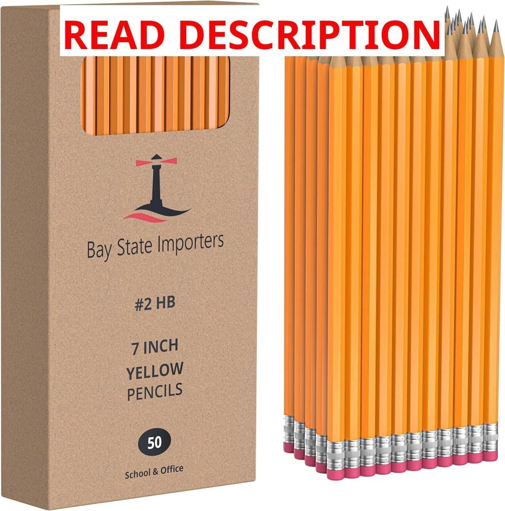 Bay State Importers #2 HB Pencils 50 Pack