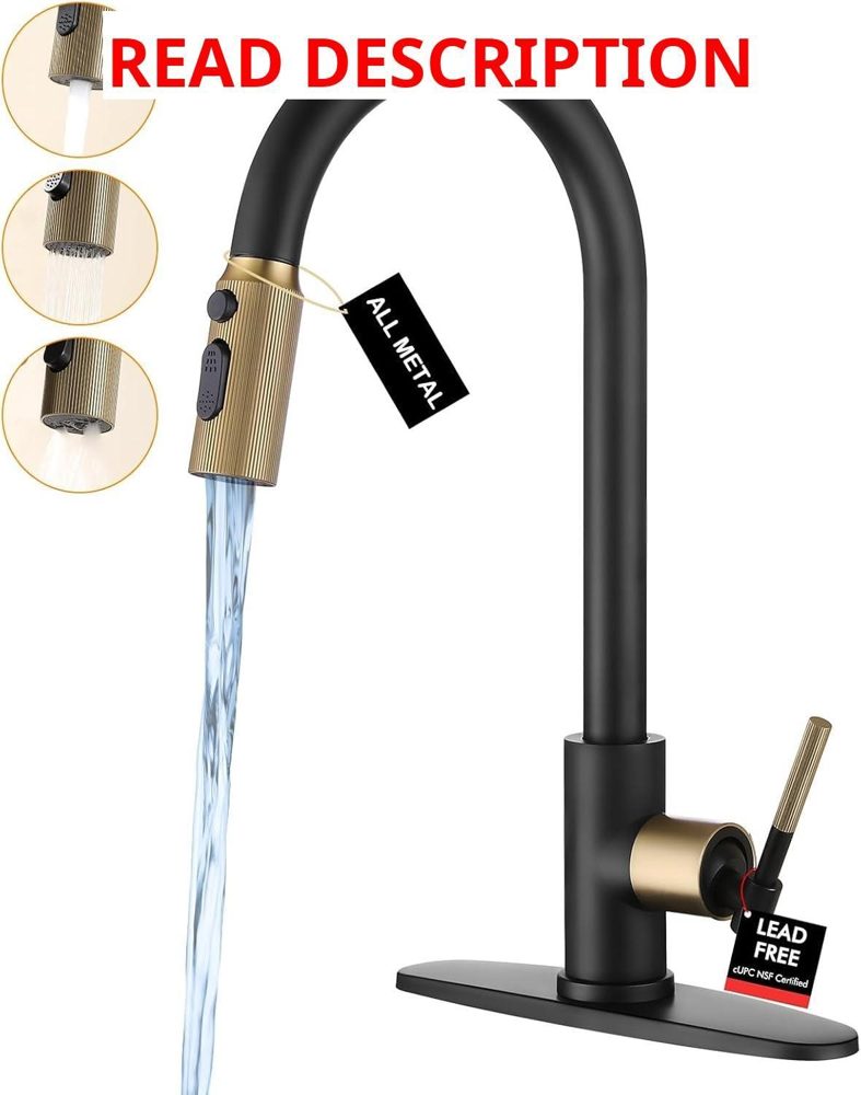 Stainless Steel Kitchen Faucet with 3 Modes