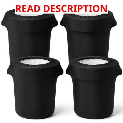 4 Pcs 32 Gal Stretch Trash Can Cover