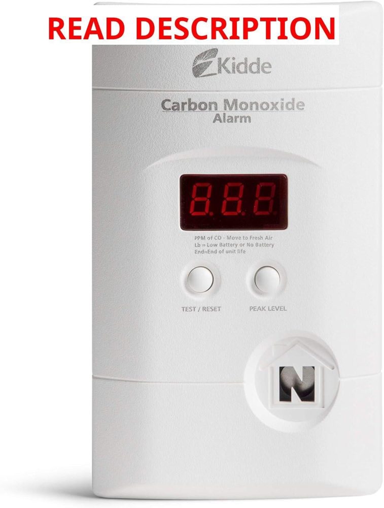 Kidde CO Detector Plug-In 9V Backup