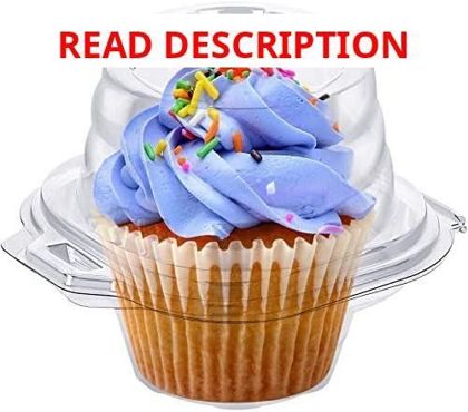 Cupcake Boxes 50 Packs Stackable Carrier