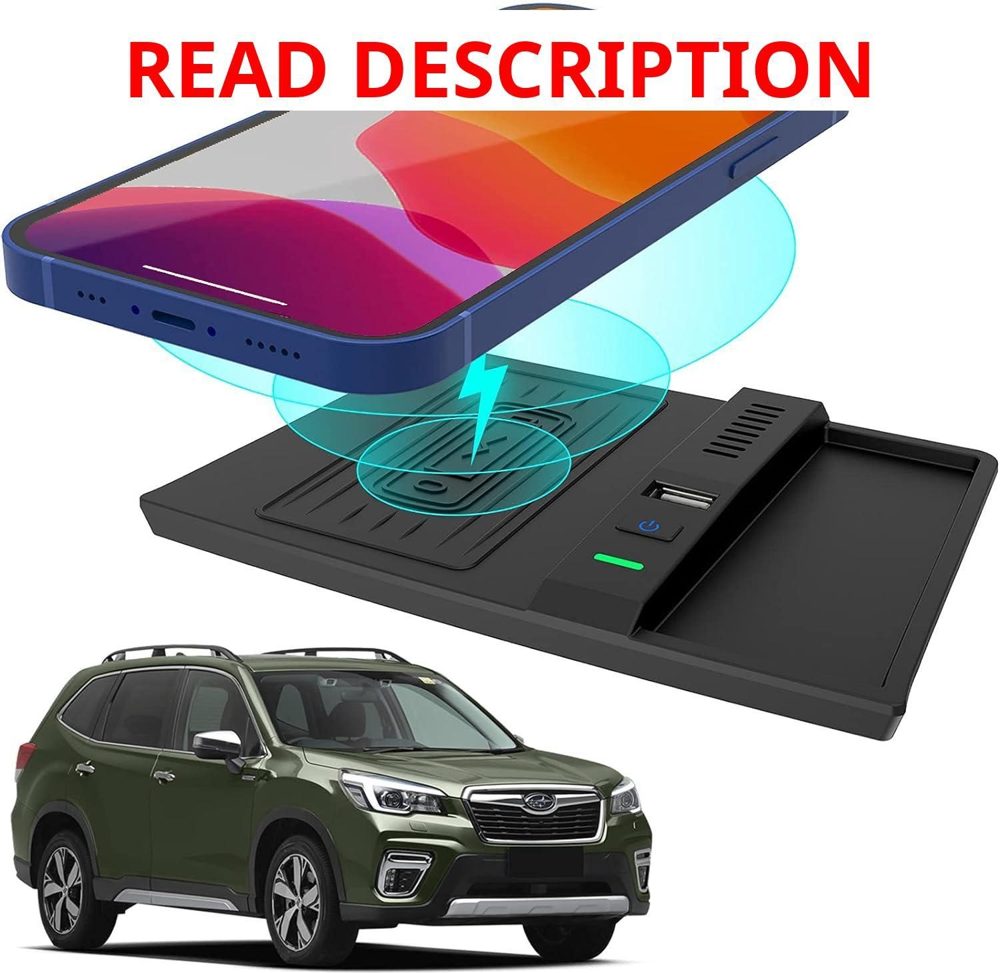 Wireless Charger for Subaru Forester 2019-2024