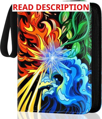 Trading Card Binder with 50 Removable Sleeves