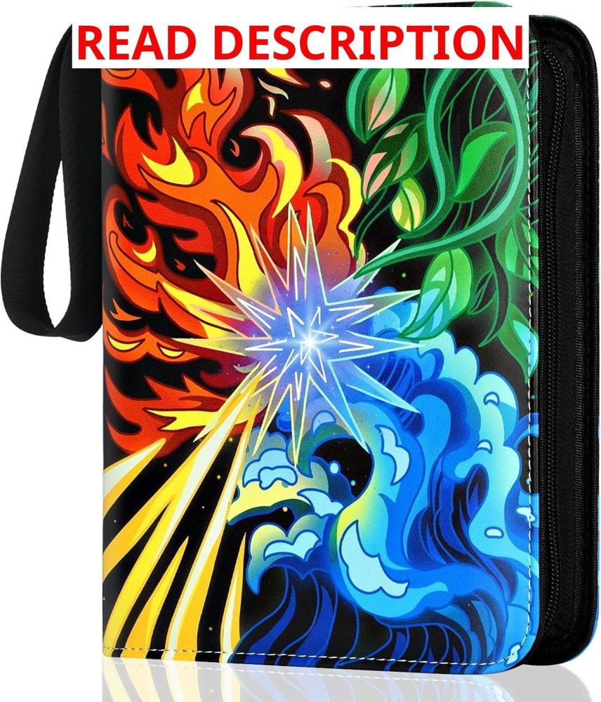 Trading Card Binder with 50 Removable Sleeves