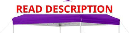 Ozark 10x10 Canopy Replacement Cover Purple