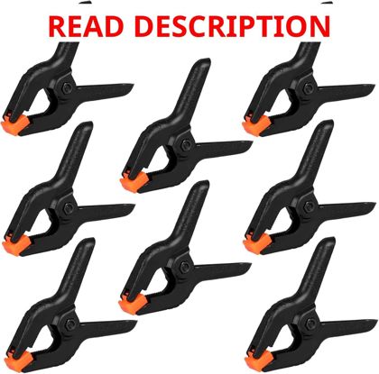 12 Pack Plastic Spring Clamps 3.5" Clips