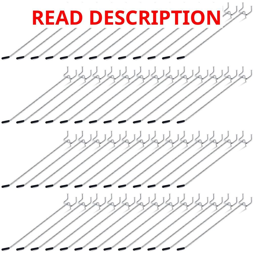 Moxweyeni 8in 100 Pcs Pegboard Hooks Hangers
