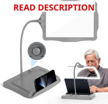 Magnifying Lamp with Light Stand 50 LED Grey