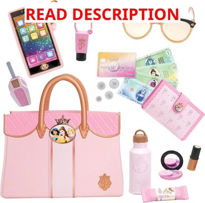 Disney Princess Style Tote Bag Toy Purse Set