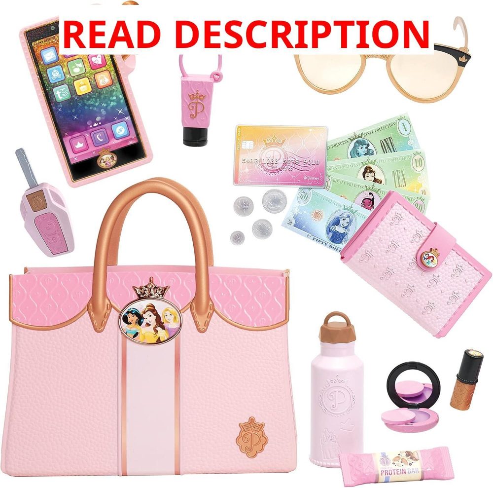 Disney Princess Style Tote Bag Toy Purse Set