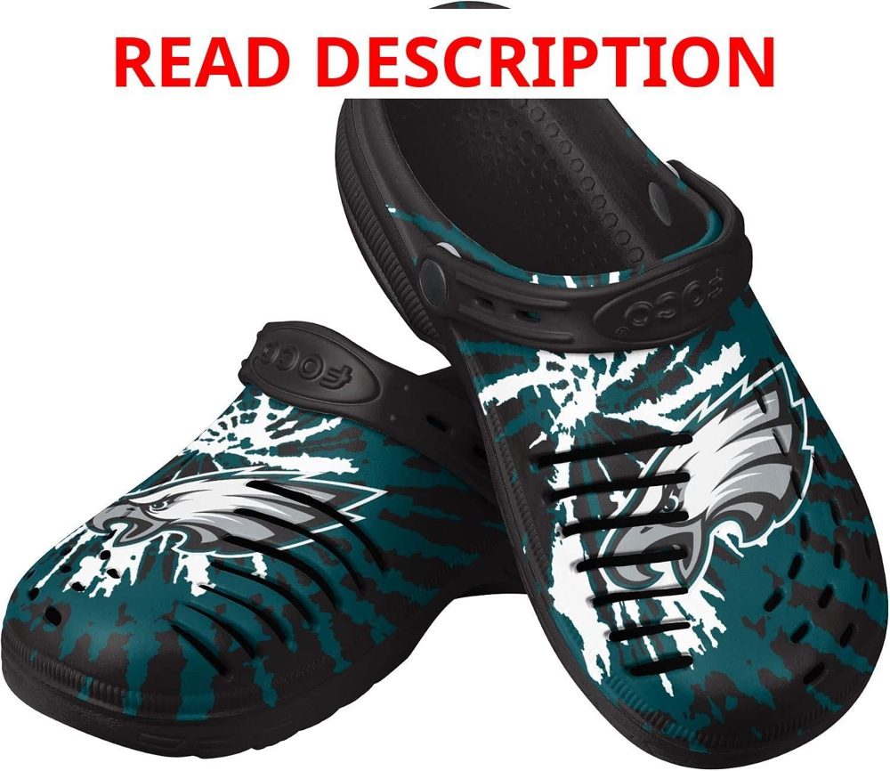 FOCO Mens NFL Tie-dye Sandals with Strap