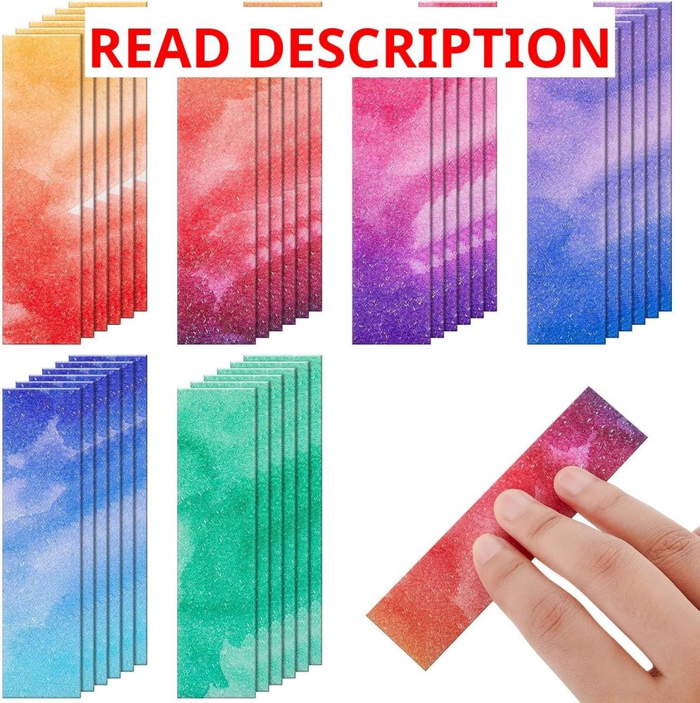 Gersoniel 36 Anxiety Sticker Strips Watercolor