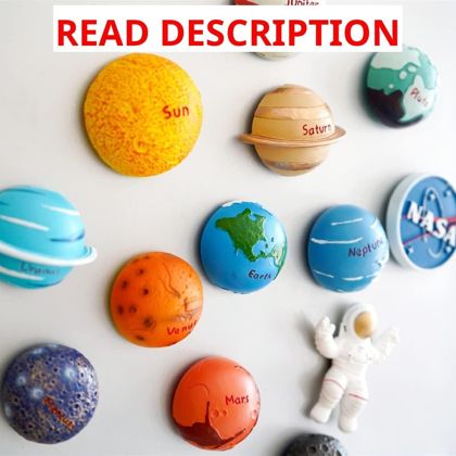 13Pcs Space Magnet Set: Solar System Toys