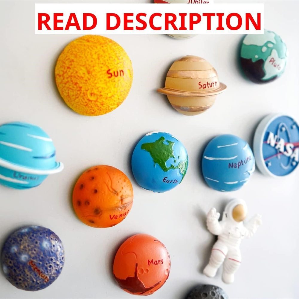13Pcs Space Magnet Set: Solar System Toys