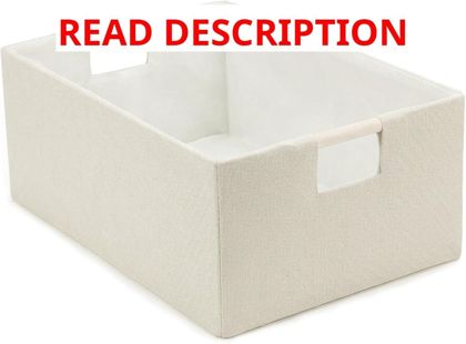 Foldable Storage Basket with Handles 15x10.6x6in