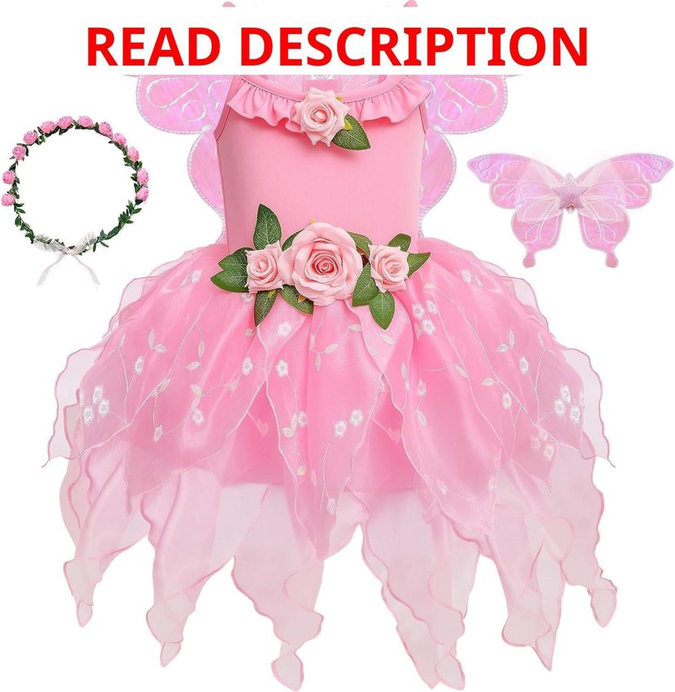 Latocos Fairy Dress Costume for Girls Toddler