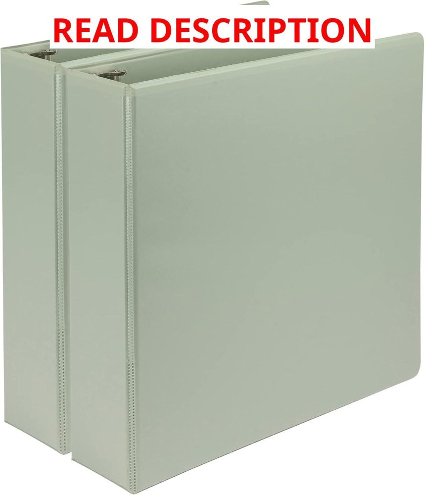 Samsill Plant-Based Sage Green D-Ring Binder