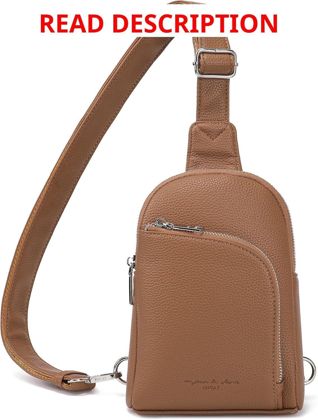 Inicat Brown Travel Pouch (S) Anti Theft Crossbody