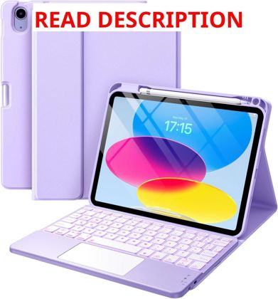 Harvopu iPad 11th/10th Gen Case with Keyboard