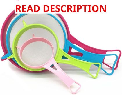 Ragyzity Plastic Mesh Strainer Set Colander
