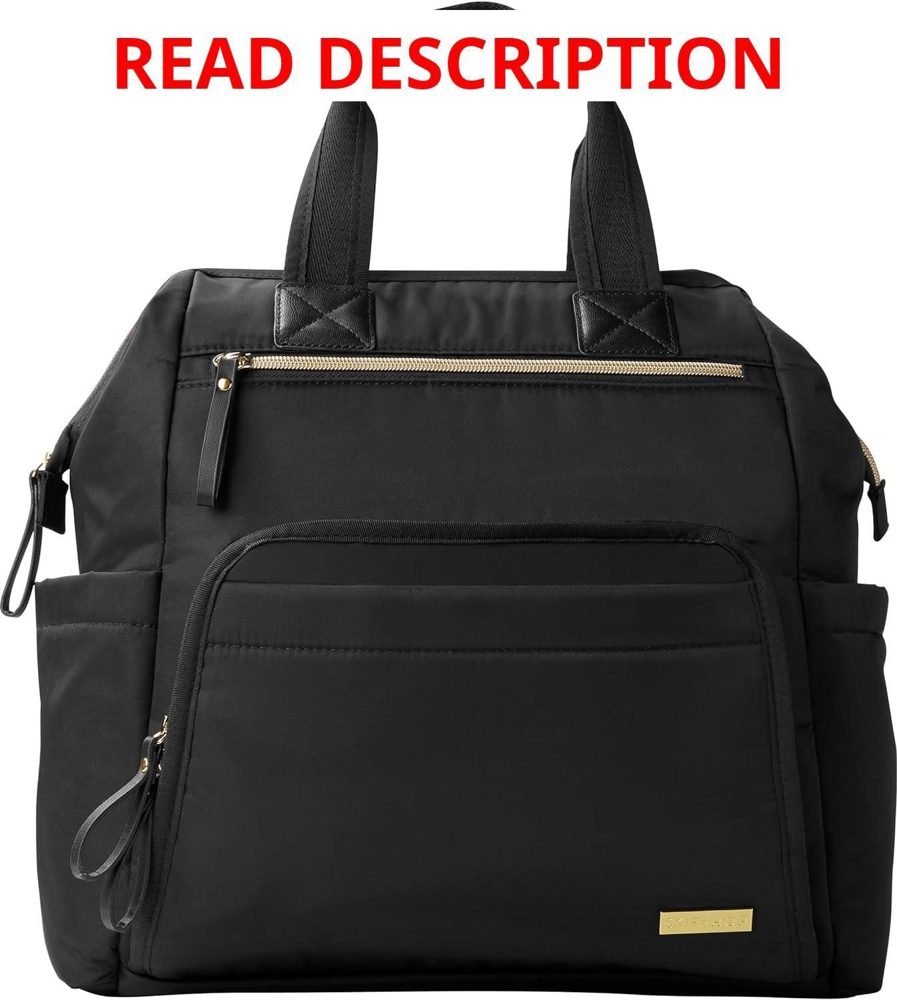 Skip Hop Diaper Bag Backpack: Mainframe Black