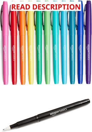 Amazon Basics Felt Tip Marker Pens 12-Pack