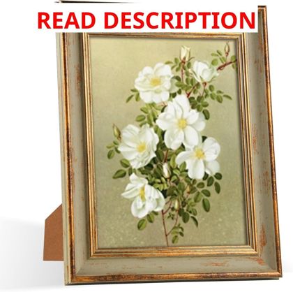 8x10 Picture Frame Vintage Green Gold