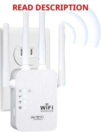 WiFi Extender 2.4GHz Repeater Milky White