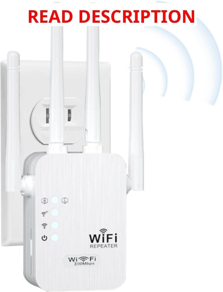 WiFi Extender 2.4GHz Repeater Milky White