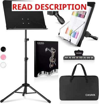 CAHAYA Sheet Music Stand Dual-use Black