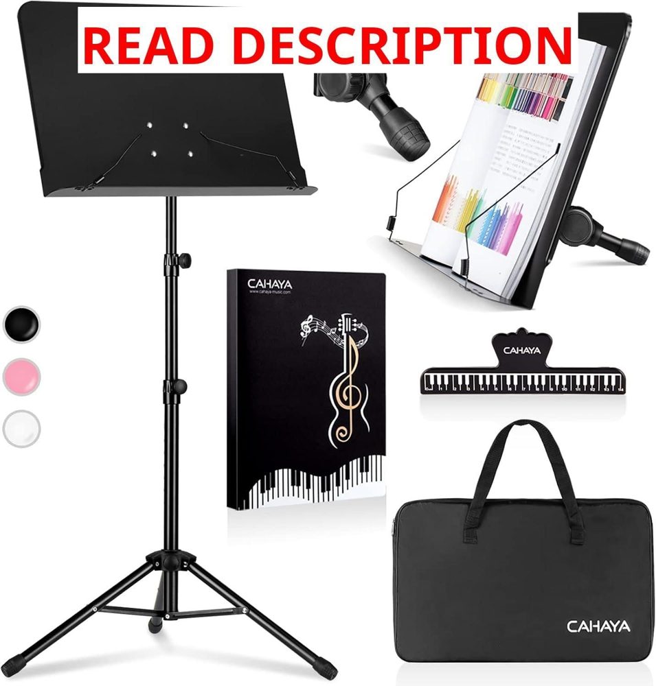 CAHAYA Sheet Music Stand Dual-use Black