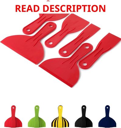 Bates Plastic Putty Knife Set 6 Pack