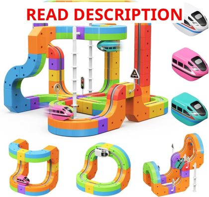 Electric Train Set with 3D Tracks 93pcs STEM