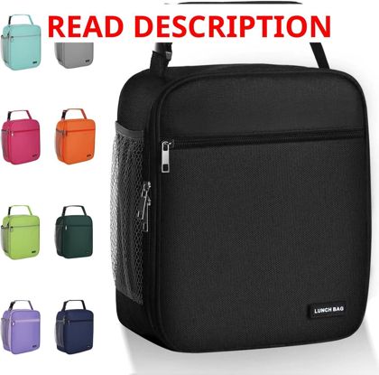 Lovoeo Insulated Lunch Box for Work Black