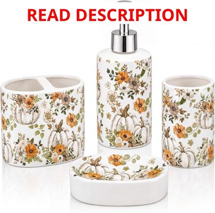 Domensi 4-Piece Fall Ceramic Bath Set