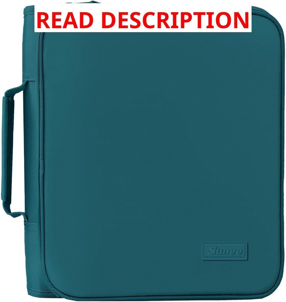 SUNEE Zippered Binder Bag 2" 3-Ring