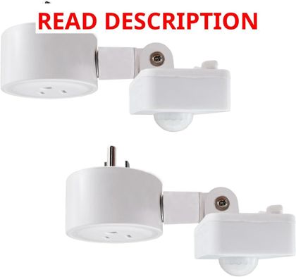 Motion Sensor Switch Plug-in Light Sockets (2)