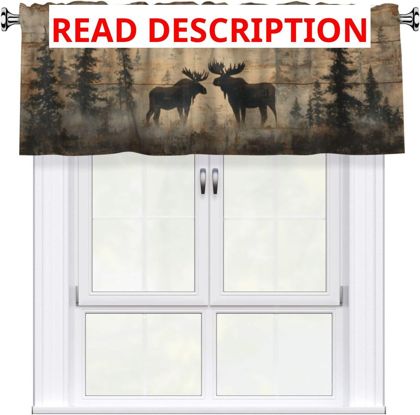 Deer Valance Curtain 54x18in 1 Panel