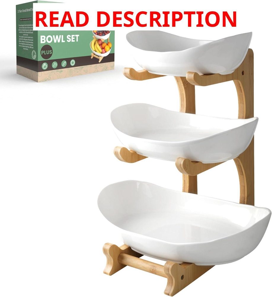 SEVEN SPARTA 3-Tier Fruit Bowl with Stand