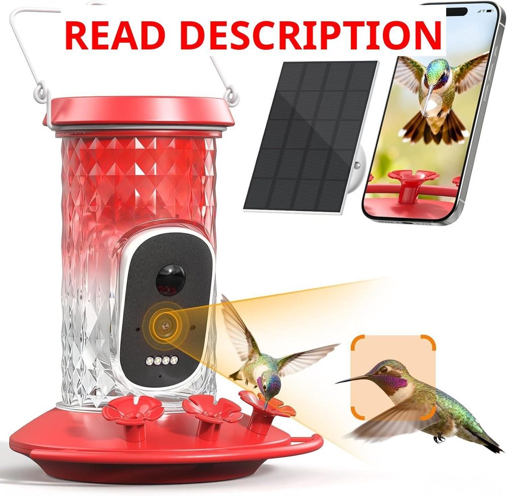 Hummingbird Feeder Cam | AI ID 2.5K UHD