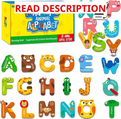 Animal Alphabet Magnets: Large Letters