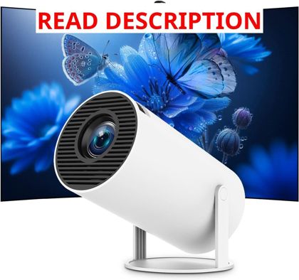 Mini Portable Projector 4K WiFi 6 BT 5.2 White
