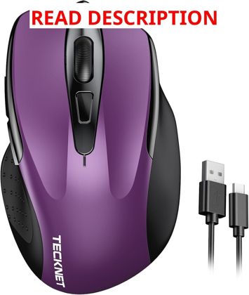 TECKNET Wireless Mouse 2.4G USB-A 4800 DPI