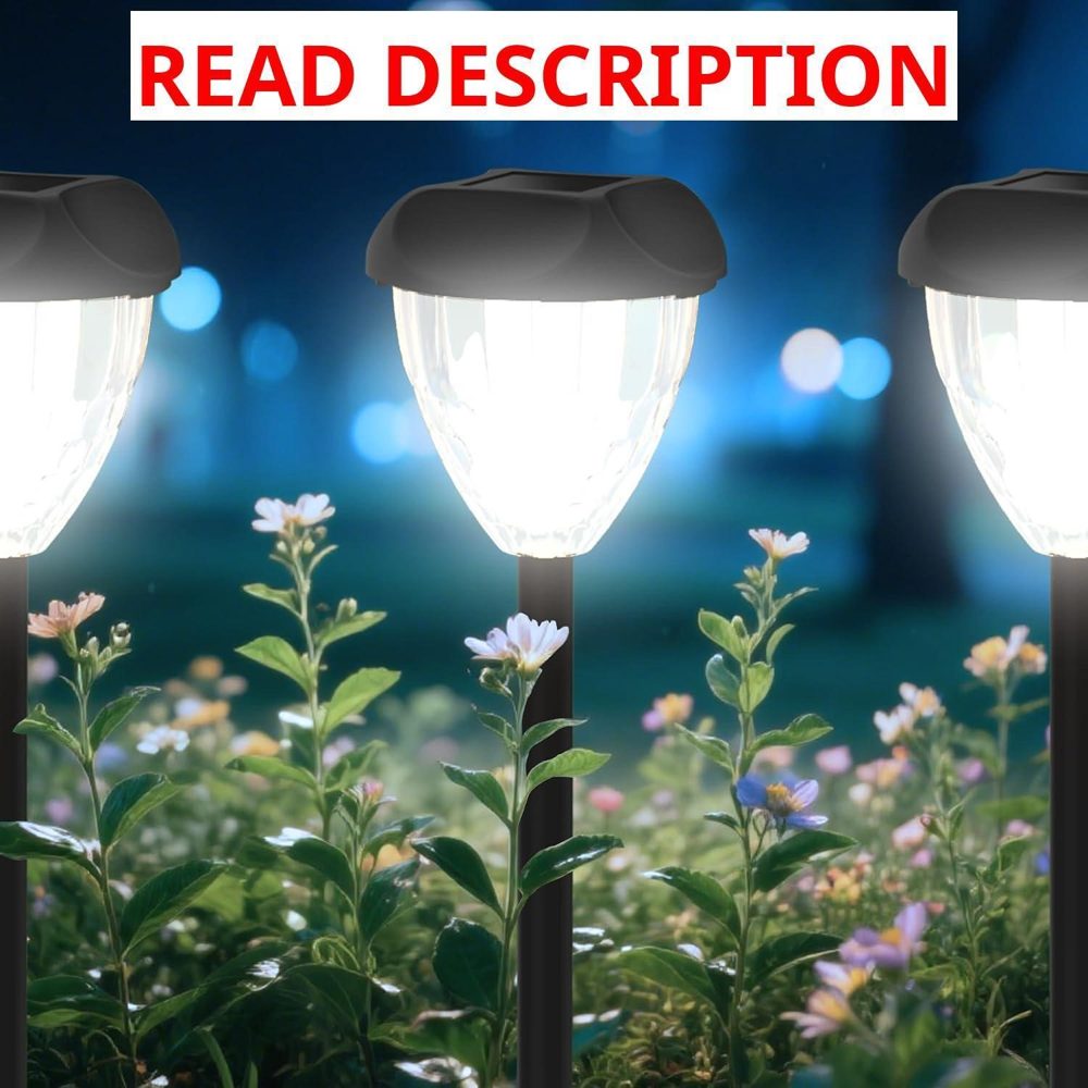 Ensenior 12-Pack Solar Lights Auto On/Off