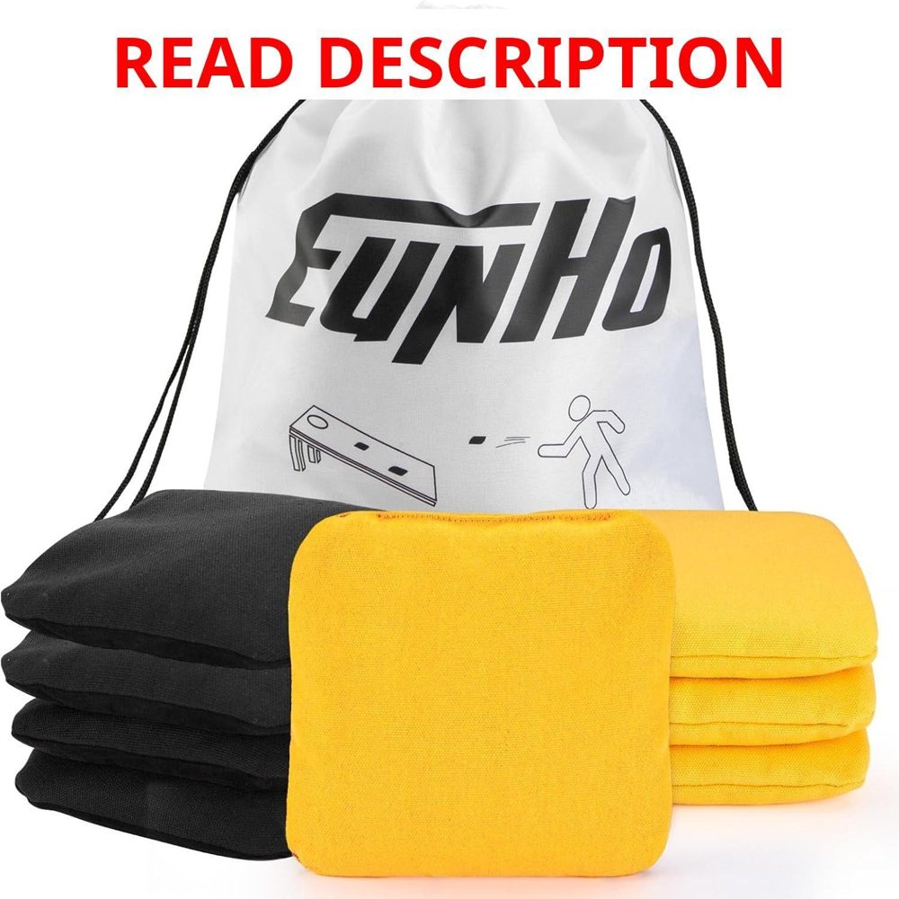 EunHo Cornhole Bags Set of 8 Regulation Size